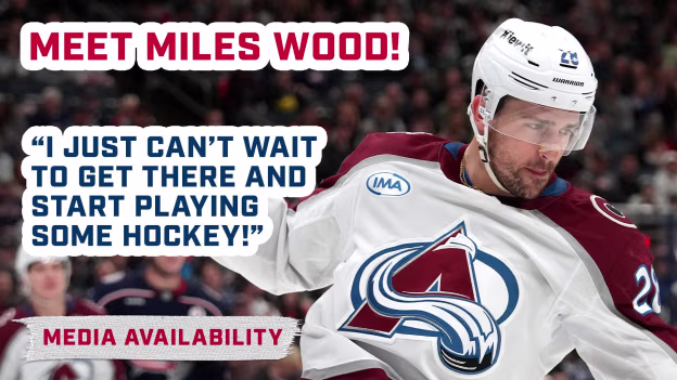 Blue Jackets Forward, Miles Wood | Media Availability