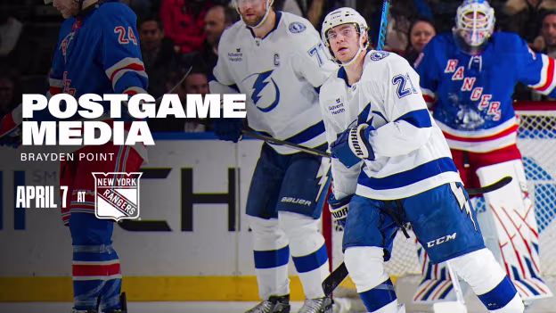 Brayden Point | Postgame at New York Rangers
