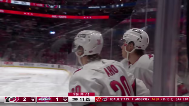 Aho's sweet short-handed goal