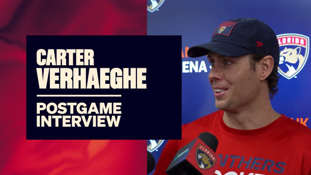FLA vs. BUF: Postgame Interview Verhaeghe - 4/12/25