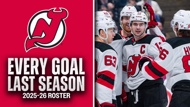 Every goal last season from the 2025-26 Devils