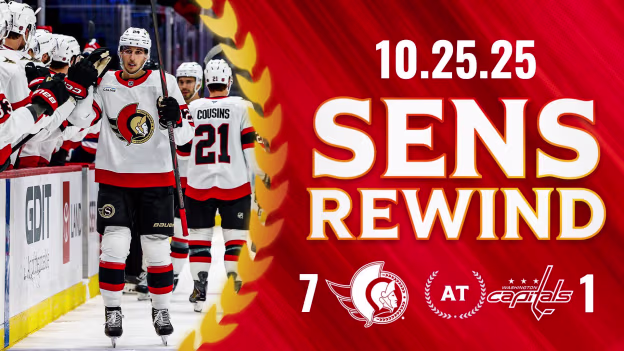 Sens Rewind: Sens Crush Capitals in Washington