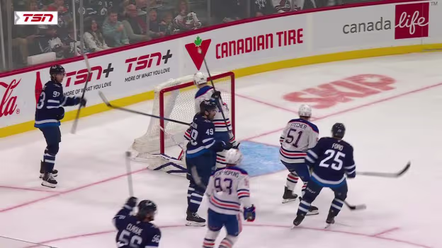 EDM@WPG: Miller scores goal against Matt Tomkins