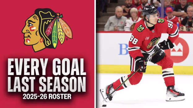 Every goal last season from the 2025-26 Blackhawks