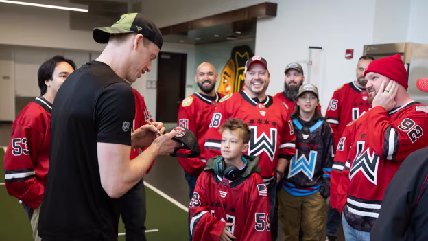 Chicago Warriors Visit Blackhawks