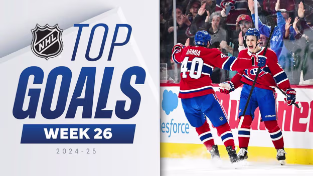 Top Goals from Week 26 of the 2024-25 NHL Season