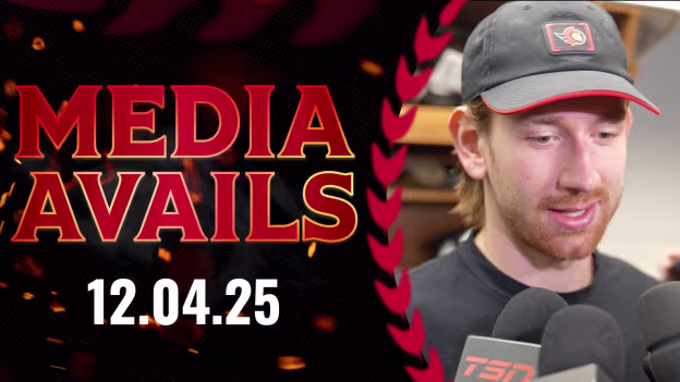 Jake Sanderson Pregame Media vs NYR