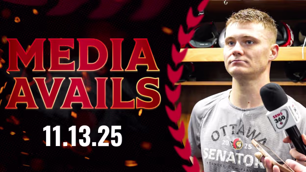 Tim Stützle Pregame Media vs BOS