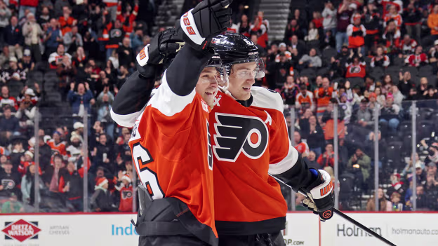 Flyers score three goals in :59