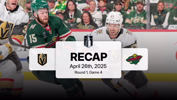 VGK at MIN | Recap | Gm 4