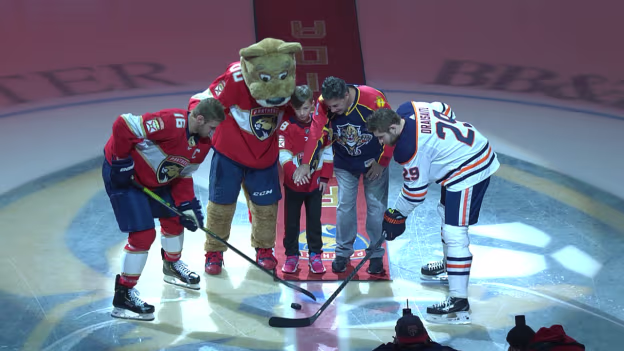 Mayor Brook drops ceremonial puck