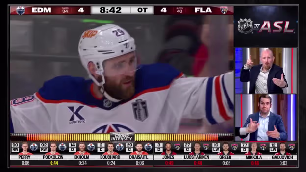 Draisaitl wins Game 4 in OT (ASL Cast)