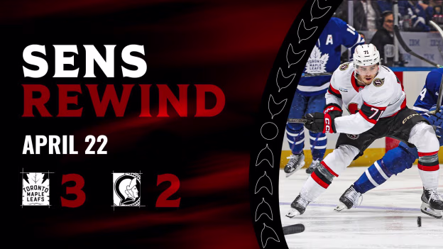 Sens Rewind: Sens Fall to Toronto in Overtime
