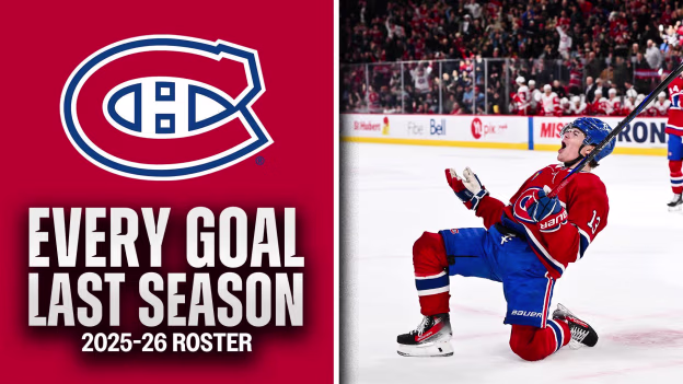 Every goal last season from the 2025-26 Canadiens