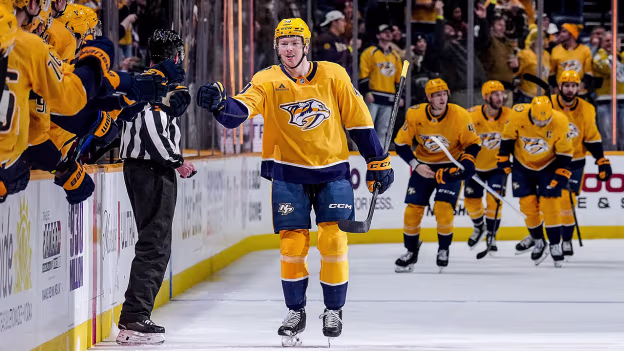 COL@NSH: Schaefer scores goal against Scott Wedgewood