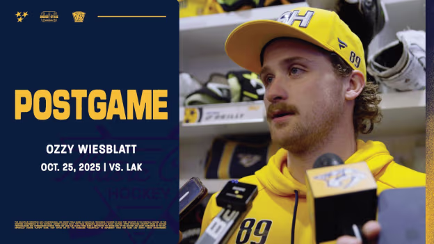 Postgame: Ozzy Wiesblatt 