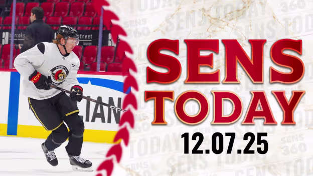 Sens Today: Halliday Continues to Grow with the Team
