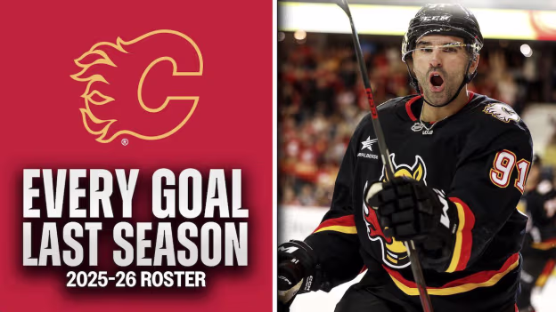 Every goal last season from the 2025-26 Flames