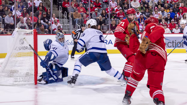 Raymond tallies 100th career goal