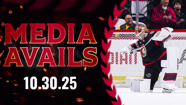 Linus Ullmark Postgame Media vs CGY