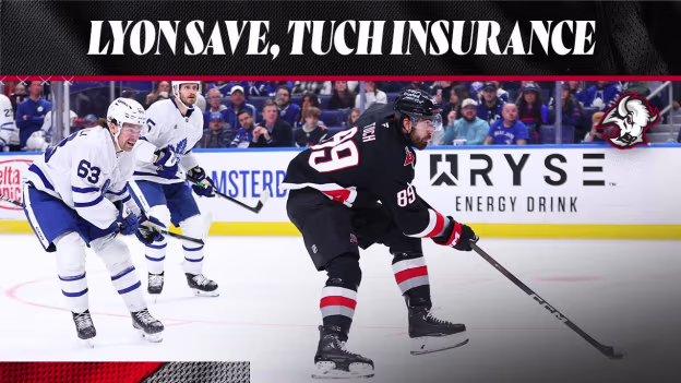 Lyon save, Tuch goal vs. TOR