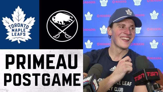 Cayden Primeau | Post Game vs Buffalo Sabres | October 25, 2025