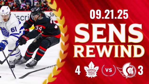 Sens Rewind: Preseason Kicks Off at CTC