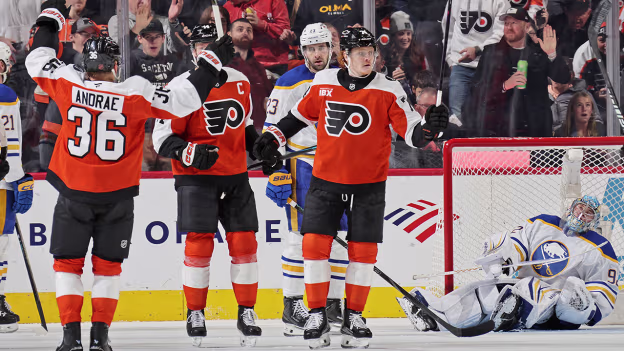 BUF@PHI: Tippett scores goal against Colten Ellis