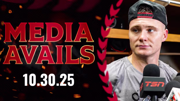 Tim Stützle Pregame Media vs CGY