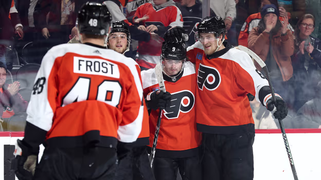 Drysdale's first goal with Flyers