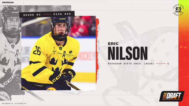 Ducks Select Nilson 45th Overall
