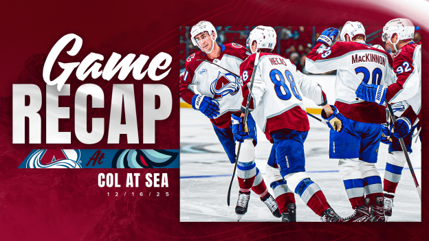 MacKinnon Scores Twice as Avalanche Defeats Kraken 5-3