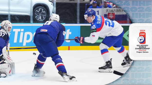 Slafkovsky gets on the scoresheet in Slovakia’s win