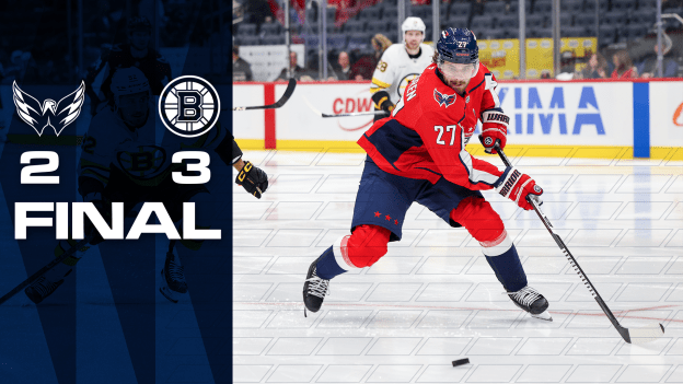 FINAL: Capitals 2 - Bruins 3 (SO)