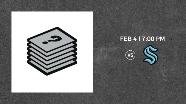 JAN 4 VS SEATTLE KRAKEN