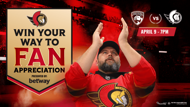 Win your way to Fan Appreciation Night Presented by Betway