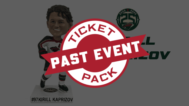Anniversary Bobblehead Ticket Pack - Kaprizov