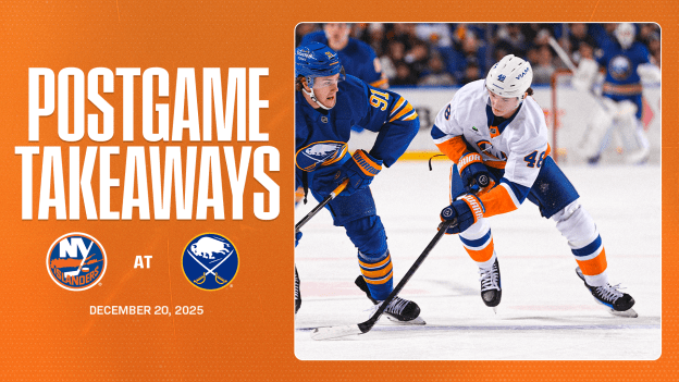 Takeaways: Islanders Battle Back Late for Point in 3-2 Shootout Loss in Buffalo