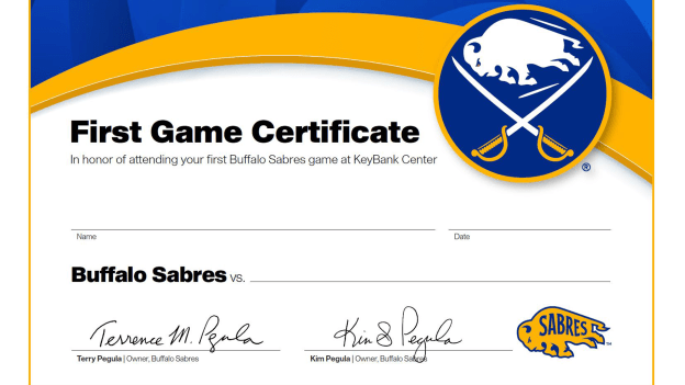 First Game Certificate