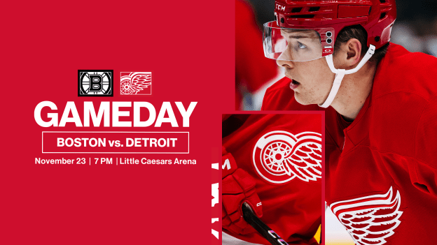 PREVIEW: Red Wings welcome Bruins to Little Caesars Arena for first time this season on Saturday