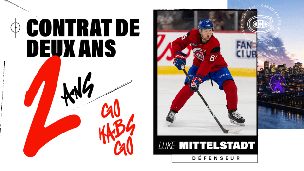 Contrat d’entrée de deux saisons pour Luke Mittelstadt