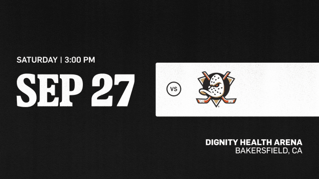 SEPTEMBER 27TH VS ANAHEIM DUCKS