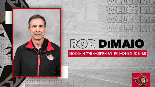 Ottawa Senators name Rob DiMaio as Director of Player Personnel and Director of Professional Scouting 