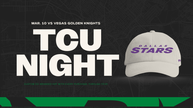 <center><h2 style="color:#4D1979;">Texas Christian University</h2><p>Tuesday, Mar. 10 at 7:00 p.m.</p></center>