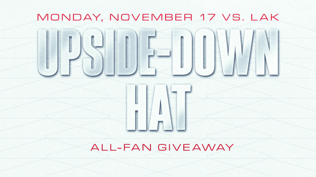 <b><h2>November 17 vs. LAK</h2><p>Upside Down Hat</p></b><p style="color:#c8102e;">All-Fan Giveaway</p>
