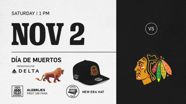 NOVEMBER 2ND VS CHICAGO BLACKHAWKS