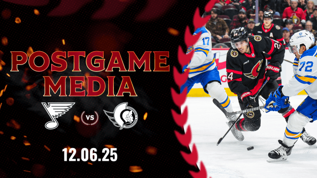 LIVE: Ottawa Senators Postgame Media vs STL