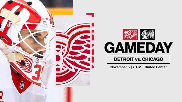 Gameday: Red Wings at Blackhawks