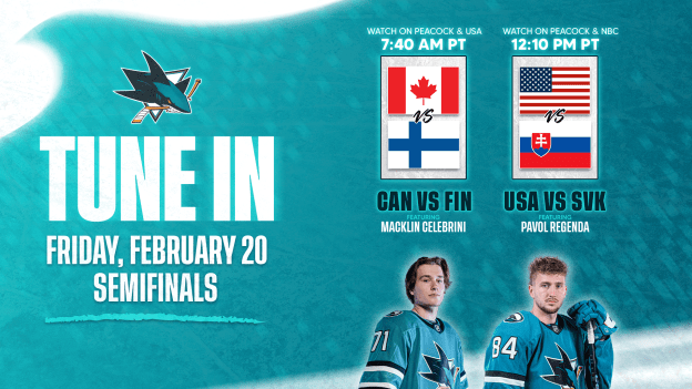 Tune In: Sharks at the Olympics 2/20