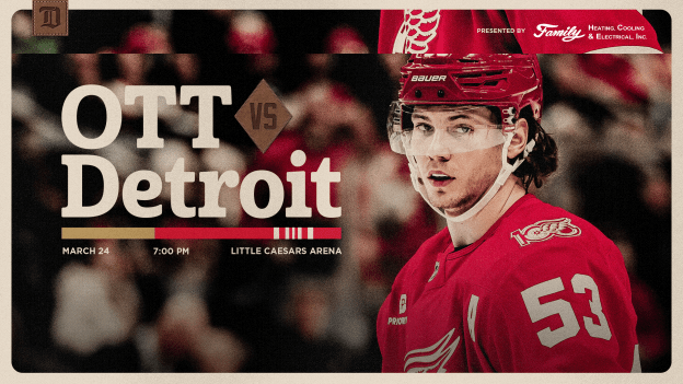 PREVIEW: Larkin a game-time decision as Detroit ends four-game homestand with key Atlantic Division clash versus Ottawa on Tuesday
